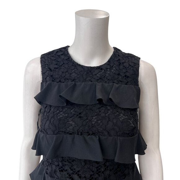 $2600 NWT Dolce&Gabbana Black Lace Embroidered Mini Dress size IT 38/2 - Picture 3 of 10